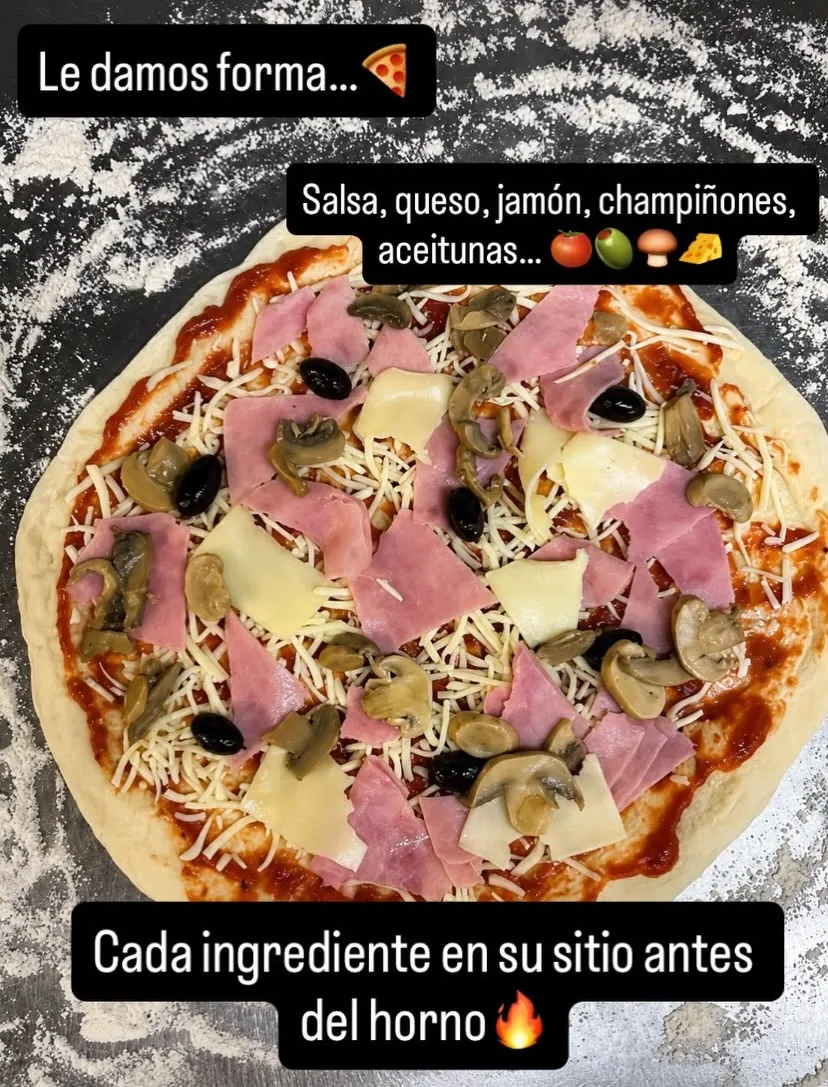 Preparando la pizza, paso 3