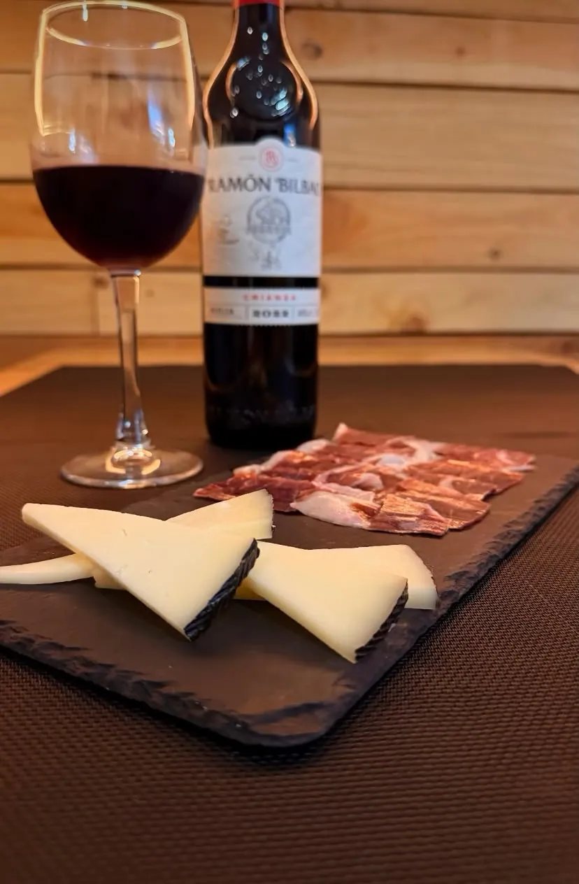 Tabla de queso y jamón