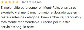 Reseña de un cliente de Mont-Gust