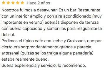 Reseña de un cliente de Mont-Gust
