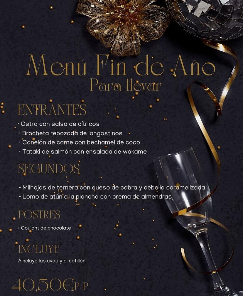 Menú Fin de Año para llevar